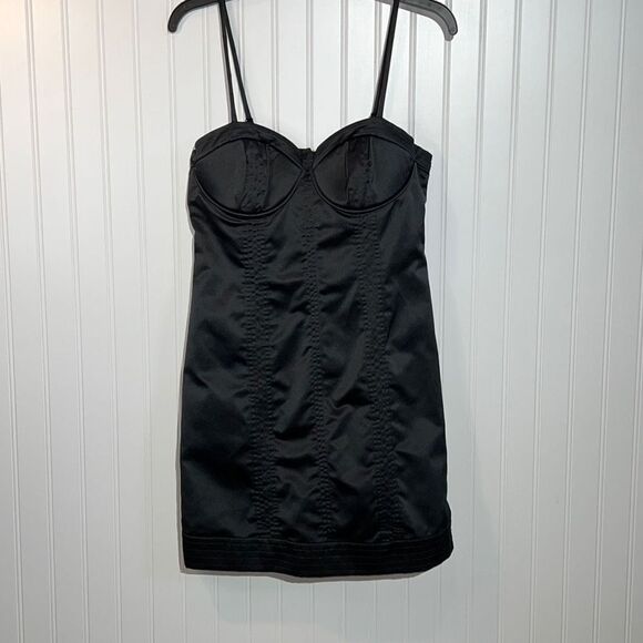 Forever Black Corset Dress Size M Fitted Sleeveless Mini Dress - Picture 1 of 8